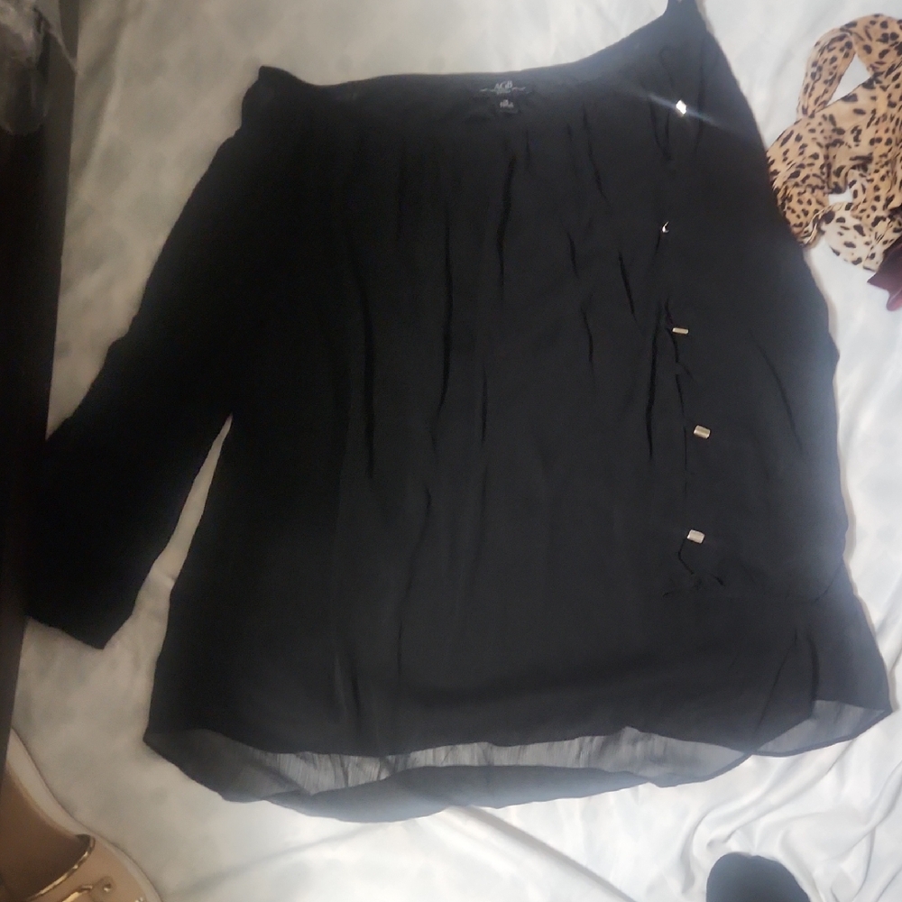 AGB Black Asymmetrical Women's Skirt